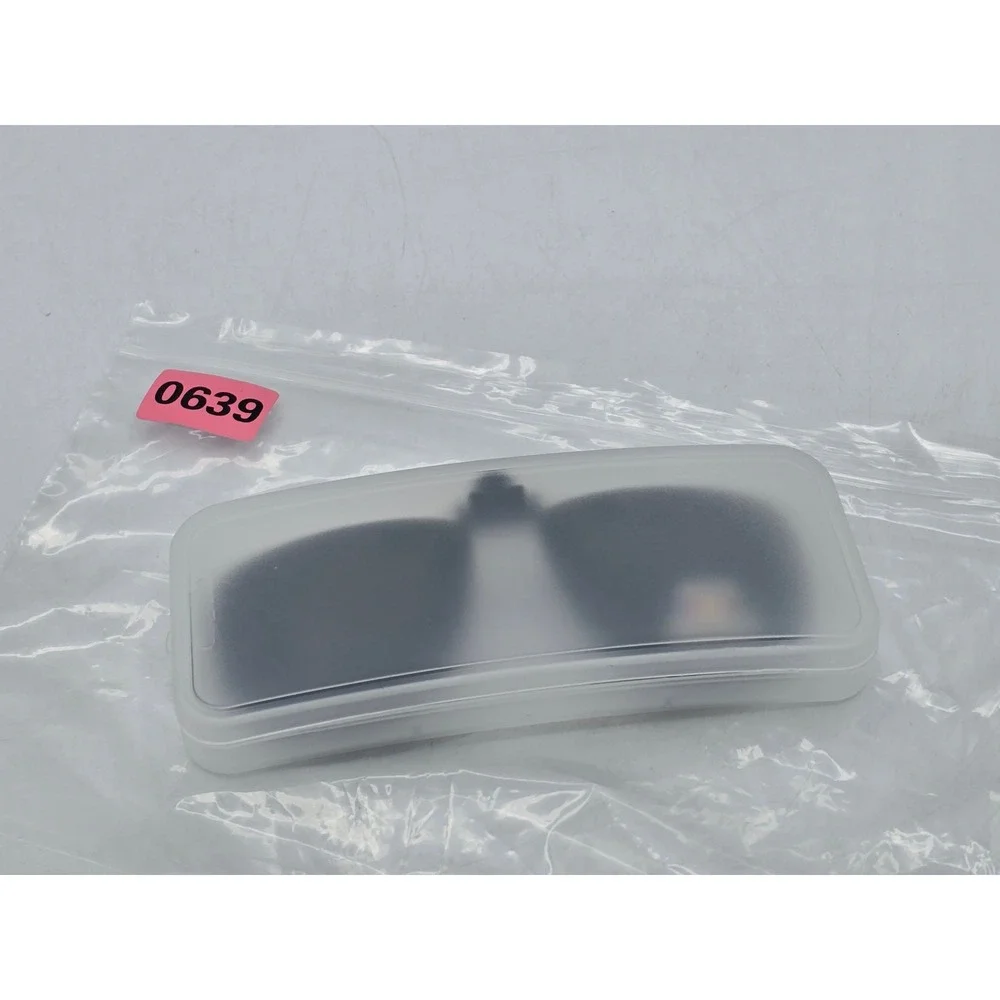 Style Polarized Clip On Sunglasses Unisex Black Rectangle Flip Up - NEW